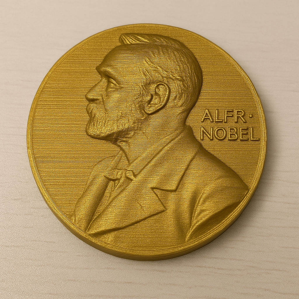 Nobel 2025 – najważniejsze wyróżnienie świata i jak można je zobrazować w druku 3D